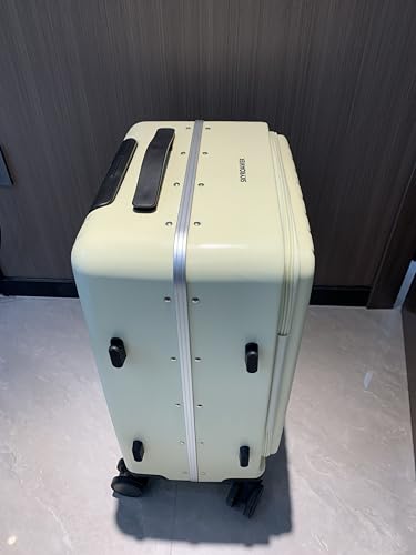 SKYROAMER 20 Inch Carry On Luggage Airline Approved 22x14x9 Hardshell Spinner Suitcase with Aluminum Frame, USB Port, TSA Lock & Cup Holder - Lightweight PC Travel Luggage with 360°3