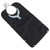 HOMSFOU Babero para Personas Mayores, Babero Ocupacional para Comedor, Delantal Protector Anti Derrames, Color Gemas, Uso Alimentario, Ayuda para Comer y Protección en Residencias