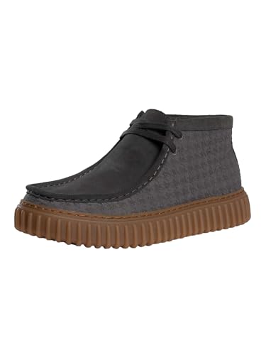 Bottes Clarks Homme Torhill en cuir gris protégeant vos pieds avec style lors des journées fraîches