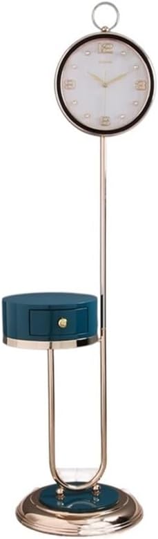 Grandfather Clock Modern Style Grandfather Clock with Drawer Living Room European Silent Creative Grandfather Alarm
