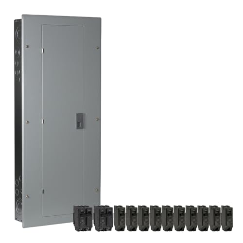 ABB TM3220CCU2K 200A Main Breaker Load Center • 1-Phase Standard Main Circuit Breaker Load Center • 32 Space, 40-Circuit, 120/240 VAC, 200 A, 22 kA Interrupt • Indoor NEMA 1 Enclosure