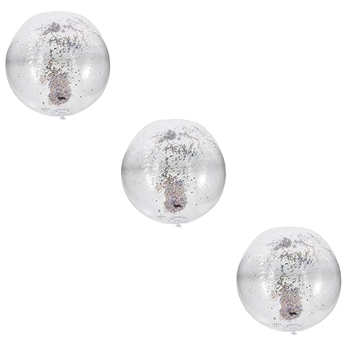 ifundom 1 Set Inflatable Beach Ball Glitter Sequin Summer Pool Fun for Backyard Beach Parties Stylish Design for Endless