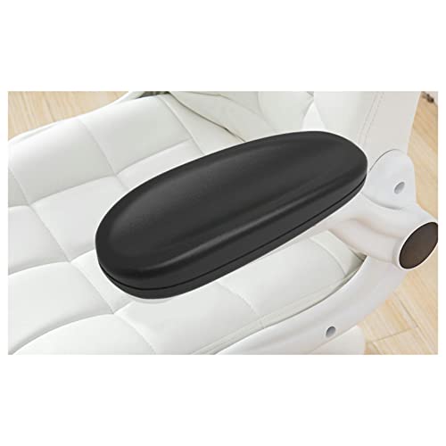 Aagut Office Chair Armrest Replacement Arm Pads Caps Universal 4" Mounting Hole Pu Office Chair Parts 1 Pair (Black, Set Of 2) With Screws And Wrench #TOP3