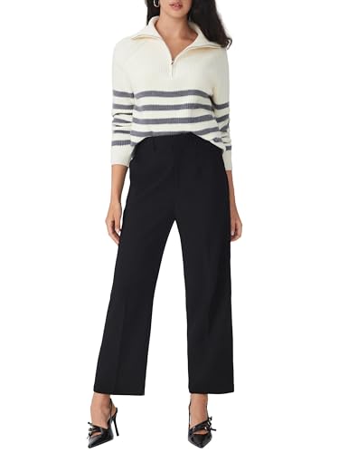 CIDER Women's Tapered Trousers Middle Waist Casual Stylish Pants2