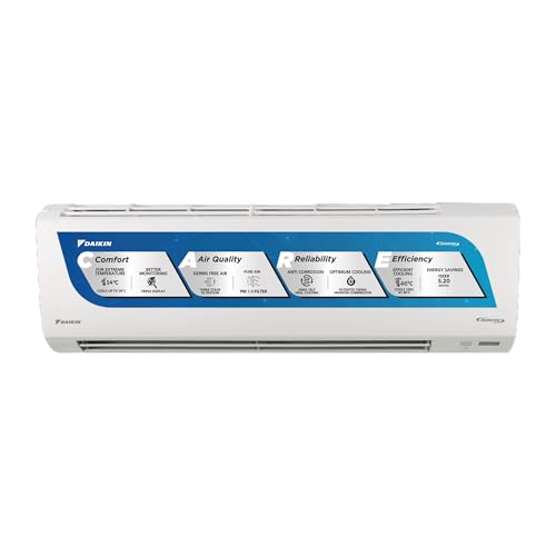 Daikin 1.5 Ton 5 Star Inverter Split AC (Copper, PM 1.0, Apataito...