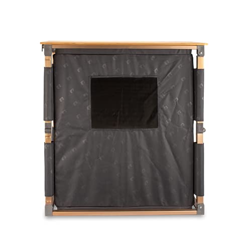 Campingschrank Zempire Design mit faltbarem Bambusplatte