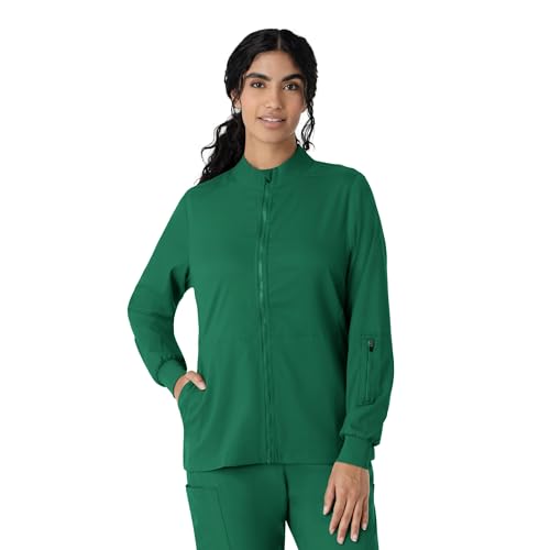 WINK Boundless Women's Warm Up Scrub Jacket, Hunter, M