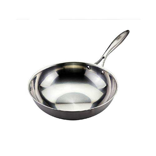 Wok de aluminio anodizado con tapa de acero inoxidable miniatura 1