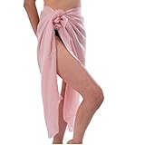 👙 MATERIAL: estos pareos están fabricados con 100 % de políester con tacto tipo seda semitrasparente que da ese toque veraniego