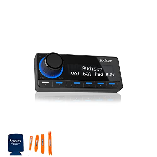 Audison bit Ten Signal Interface Processor with 4 Channels in and 5 Out with Audison DRC MP Multimedia Play Digital Remote Control