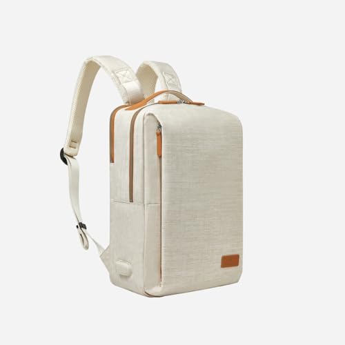 Nordace Siena Pro 13 Smart Backpack - 13.3" Laptop Backpack, 15L Daily Backpack for Travel, Everyday, or Work (Beige-Brown)3