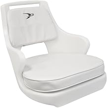 Wise 8WD015-3-710 Standard Compact Pilot Chair with Cushions and Mounting Plate, White