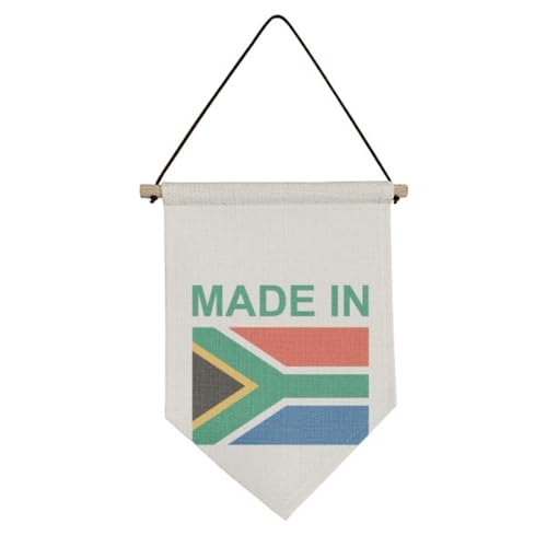 Drapeau Afrique du Sud toile suspendre de qualité décoration murale