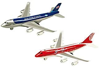 Jack Royal Die-Cast Metal Turbo Jet Airliner Vehicle with Light & Sound (Color May Vary )