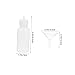 JECOMPRIS 1set Plastic Glue Applicator Bottle Needle Tips and Funnel Precision Control Squeeze Bottle for Oils and Liquids Lightweight Industrial Dropper for Accurate Application