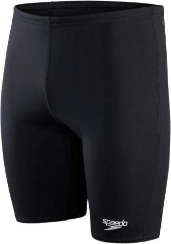 Speedo Hombre Traje de baño Jammer Eco Endurance+ | Resistente al Cloro | Tejido Reciclado | Ajuste cómodo | Entrenamiento de natación | Fitness Black 34