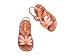 mini melissa Hip Bloomy Sandals for Toddlers, Pearlish Brown/Pink, 8
