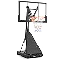 Yohood Basketball Hoop Outdoor Portable, 10ft Quickly Adjustable Basketball Goal System with 44 Inch PC Backboard & Wheels for Court/Backyard/Driveway