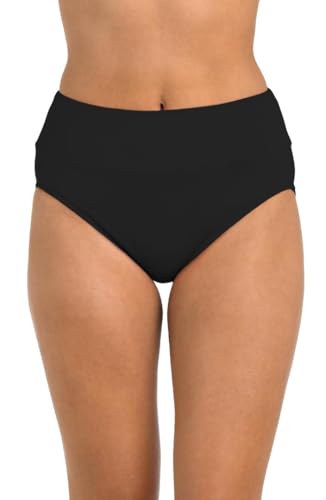 24th & Ocean Women's High Waist Hipster Bikini Swimsuit Bottom