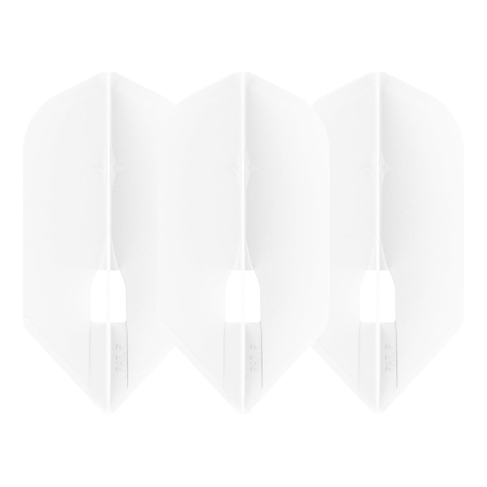 1 SET L STYLE CHAMPAGNE DART FLIGHTS SLIM WHITE — image 1