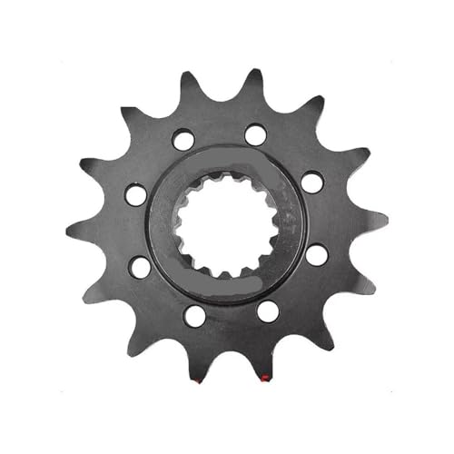 Pignon avant de moto usé KTM 350 solution remplacement chaîne 13T