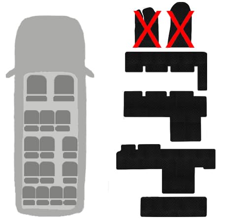 Custom Fit Rubber Floor Mats for Ford Transit Vans 2015–2025