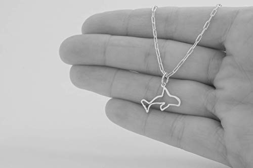 Sterling Silver Orca Whale - Very Small, Lightweight, Everyday Jewelry (Charm Only Or Necklace) #TOP4