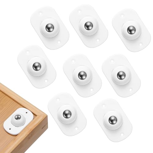 JYNXOR 8 Pcs Rotelle Per Mobili Pesanti Piccole, Mini Ruote Autoadesive,Ruote Girevoli a 360° Per Utensili Da Cucina,Macchine Da Caffè e Mobili,Ruote Scorrevoli Morbide Per Scatole Di Immagazzinaggio