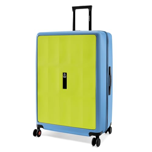 Image of Nasher Miles Zanzibar TSA Lock Hard-Sided Polycarbonate 8 Wheels Double Spinner Check-in Luggage Green Blue 28 inch |75cm Trolley Bag| Suitcase,Large