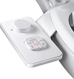 Bidet Aufsatz - SAMODRA Nicht Elektrisch Bidet Toilettenaufsatz mit Einziehbare selbstreinigende Doppeldüsen,Front- und Heckreinigung,Einstellbarer Druckschalter für Kaltes Wasser