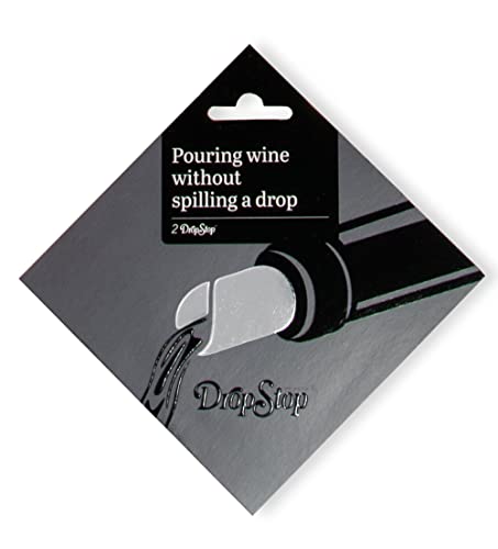 2 Stück/Set. Original Drop Stop Weinausgießer. Made in Dänemark, Tropfschutz, Weinfolie, wiederverwendbar