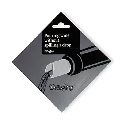 2 Stück/Set. Original Drop Stop Weinausgießer. Made in Dänemark, Tropfschutz, Weinfolie, wiederverwendbar