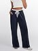 Anbech Women Straight Sweat Pants Wide-Leg Sweatpants Navy Blue Fashion Drawstring Trousers Pants (XX-Large, Navy Blue)