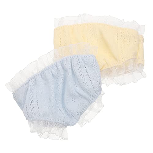 BESPORTBLE 2pcs Reusable Doll Panties Small Doll Clothes Lace Underwear Accessories for Girls Pretend Play Toy Dress-up