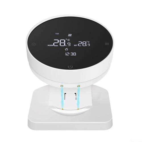 Filteilect Termostato inalámbrico programable con pantalla táctil LCD, regulador de control remoto RF433 compatible con aplicación para caldera de gas y (sin wifi)