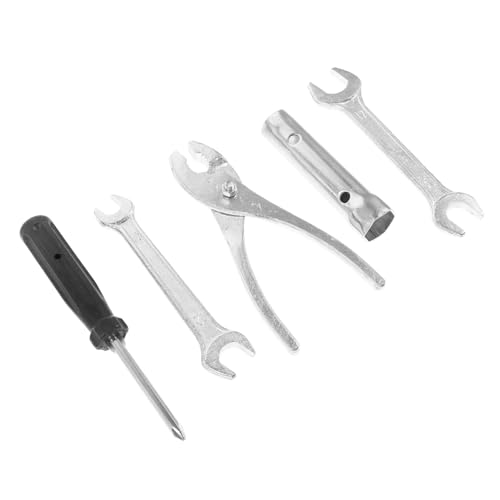 GLEAVI 5pcs Plug Wrench Bike Tool Biking Accessories Socket Screwdriver Bike Accessories Motorbike Repair Tool Motorbike Repair Kit Socket Wrench Socket Spanner Steel