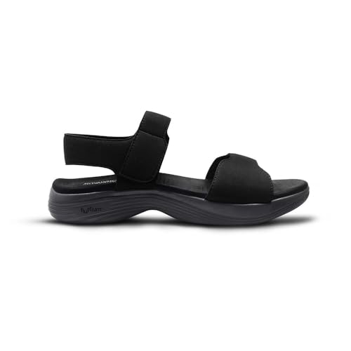 Image of HAPPENSTANCE | AdaWomen's Sandals - Stylish & Comfortable Open-Toe Flats | Casual Summer Sandals with Anti-Slip Sole