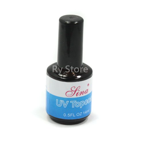 Professional Top Coat Clear Transparent Coat Gel for Nail Art UV Gel Polish DIY Tool 0.5fl 14ml