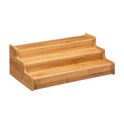 Expandable Bamboo Spice Rack Cover