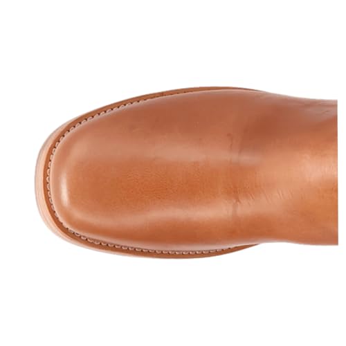 Dingo Mens Banner Round Toe Chelsea Casual Boots Mid Calf - Brown4