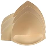Relleno Sujetador Push up (3 pares). Almohadillas Sujetador Invisible Que Realzan los Pechos. Relleno Sujetador Deportivo, Bikinis, Lenceria, Mastectomia. 3 Efecto Bra. ALBURANⓇ (Beige)