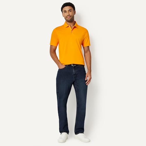 Image of Amazon Essentials Men's Moisture Wicking Golf Polo Shirt, Short Sleeve, Slim-Fit, Quick-Dry