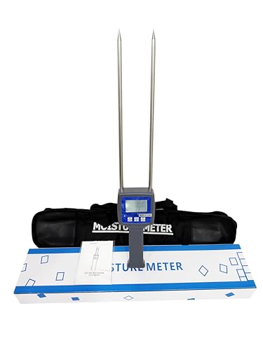 HFBTE Wood Pellet Moisture Meter Wooddust Moisture Tester Analyzer Testing Range 0~84% for Sawdust,Paillasse,Bamboo Powder And Wood Chips,Etc Wood Products Moisture Measurement