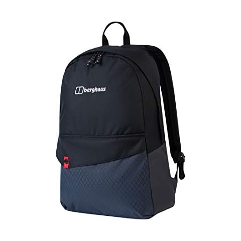 Berghaus Unisex Brand Bag 25 Litre Backpack, Comfortable Fit, Durable Design, Rucksack for Men and Women, Jet Black/Carbon, One Size Cover