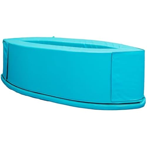 Fun and Function SensaSoft Compression Canoe - Deluxe, Adjustable, Foam Core Sensory Peapod - Sensory Canoe Provides Calming Pressure for Kids with Special Needs - for Ages 4+ - Teal