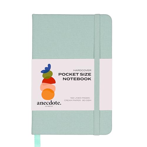 Carnet de notes de poche ANECDOTE petit journal créatif bleu compact