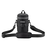 XAMOREST Kamera-Objektivtasche (Nylon, Schwarz, XL (10.5cm x 18.5cm))