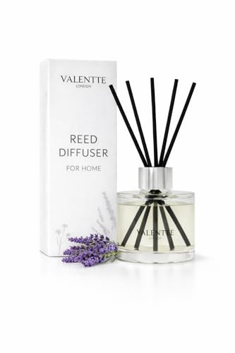 Valentte Reed Diffuser - Pure Lavender Scent | Essential Oil Aroma for Home | 100 ml