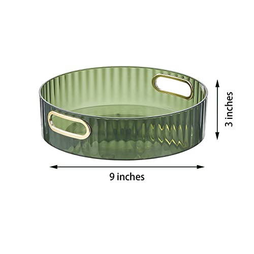 360 °Rotating Bathroom Vanity Tray, 9Inch Lazy Susan Organizer Perfume Organizer Skincare Organizers For Dresser, Acrylic Bathroom Counter Organizer For Candle,Lotion Bottle,Cosmetics #TOP6