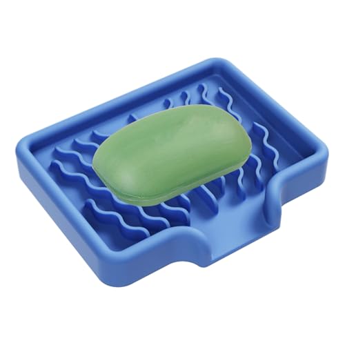 Jabonera de drenaje, bandeja de jabón de silicona, accesorios de almacenamiento de cocina, alfombrilla de jabón de silicona, bandejas de tocador, accesorios de almacenamiento de cocina para